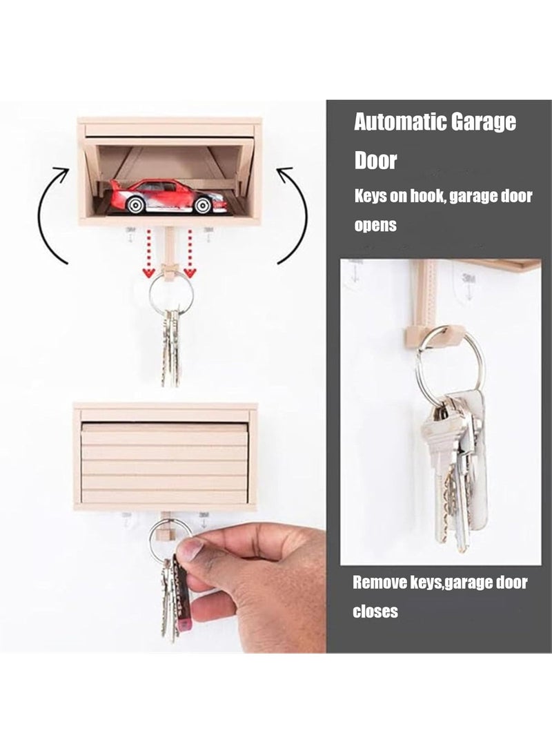 Car Garage Key Holder with Opening Door Fun 3D Printed Organizer Wall Mount Easy Installation Rack - Image 5